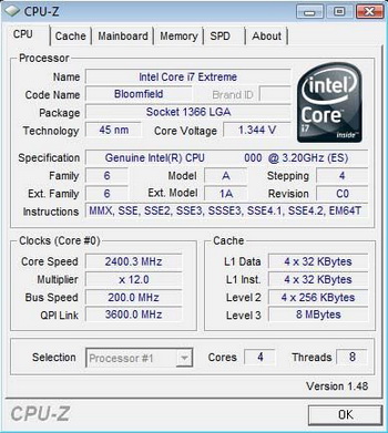 corei7 cpu-z